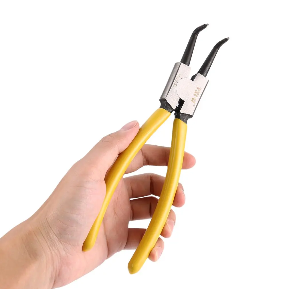 TNI-U TU225SB 9 Inch Circlip Pliers External Curved Remove Retain Shaft Snap Ring Clamp Retainer DIY Spring Repair Hand Tools
TNI-U TU225SB 9 Inch Circlip Pliers External Curved Remove Retain Shaft Snap Ring Clamp Retainer DIY Spring Repair Hand Tools