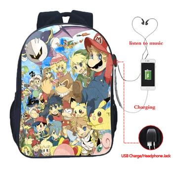 Classic Super Mario Bros USB Charge Backpack Men Women Boys Girls Rucksack Fashion USB Charging Backpack Beautiful Backpack
Classic Super Mario Bros USB Charge Backpack Men Women Boys Girls Rucksack Fashion USB Charging Backpack Beautiful Backpack
