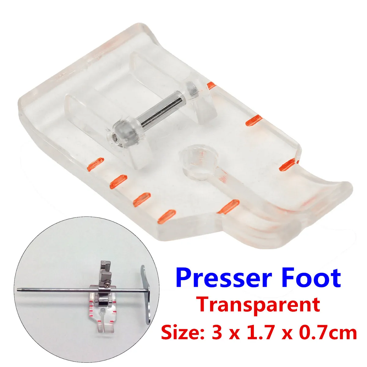 Compatible 1/4'' Quilting/Patchwork Transparent Presser Foot for Low Shank Sewing Machine Needlework Household Sewing Machine
Compatible 1/4'' Quilting/Patchwork Transparent Presser Foot for Low Shank Sewing Machine Needlework Household Sewing Machine