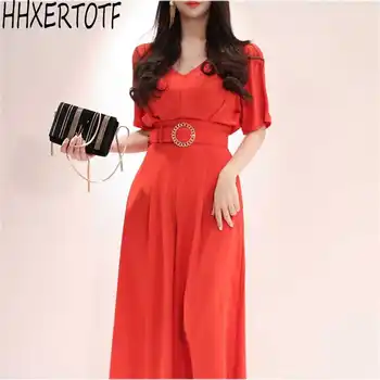 2019 Spring Summer Short Sleeve Wide Leg Long Jumpsuits Women Solid Color Casual OL Work Wear Business Rompers New
2019 Spring Summer Short Sleeve Wide Leg Long Jumpsuits Women Solid Color Casual OL Work Wear Business Rompers New