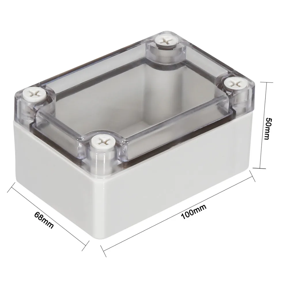 Uxcell 1pcs ABS 64x58x35/83x58x33/100x68x40/100x68x50mm Electronic Wateproof Enclosure Junction Box with Clear Cover for DIY
Uxcell 1pcs ABS 64x58x35/83x58x33/100x68x40/100x68x50mm Electronic Wateproof Enclosure Junction Box with Clear Cover for DIY