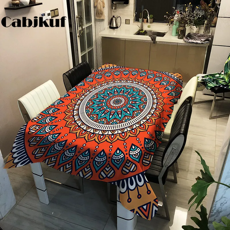 Bohemia Style Circle Print Print Decorative Table Cloth Polyester Tablecloth Dining Table Cover For Kitchen Home Decor
Bohemia Style Circle Print Print Decorative Table Cloth Polyester Tablecloth Dining Table Cover For Kitchen Home Decor