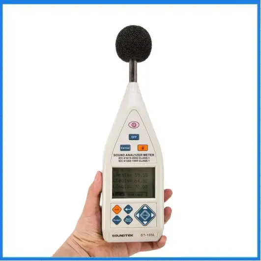 Sound Level Meter Integrating Comply With Class 1 Audio Analyzer ST-105L Noise Instrument Noise Meter
Sound Level Meter Integrating Comply With Class 1 Audio Analyzer ST-105L Noise Instrument Noise Meter