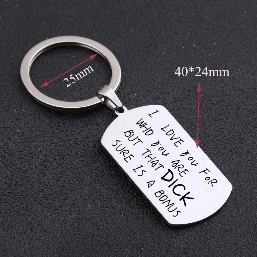 Funny Couple Keychain Hand Stamped 3 Colors Dog Tag Stainless Steel Boyfriend Girlfriend Valentine's Day Birthday Souvenir Gift
Funny Couple Keychain Hand Stamped 3 Colors Dog Tag Stainless Steel Boyfriend Girlfriend Valentine's Day Birthday Souvenir Gift