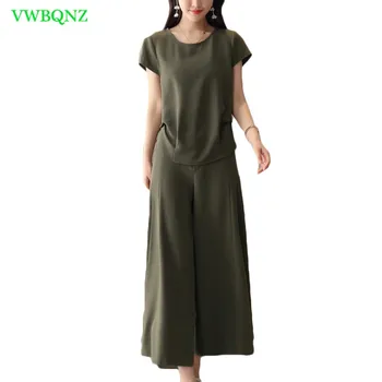Summer Suit Women Loose Short sleeve Tops+Wide leg pants Two Sets Women's Fashion Plus size High quality Blue sets Tide 7XL A288
Summer Suit Women Loose Short sleeve Tops+Wide leg pants Two Sets Women's Fashion Plus size High quality Blue sets Tide 7XL A288