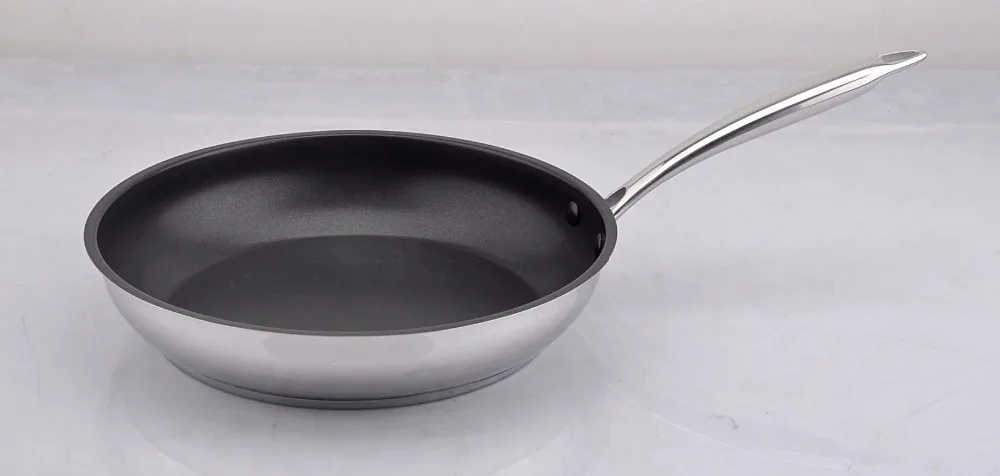 Nonstick Frying Pan Inox Skillet Stainless Steel #18/10 Frypan Health Coating with Solid Thick Handle Kitchen Utensil
Nonstick Frying Pan Inox Skillet Stainless Steel #18/10 Frypan Health Coating with Solid Thick Handle Kitchen Utensil