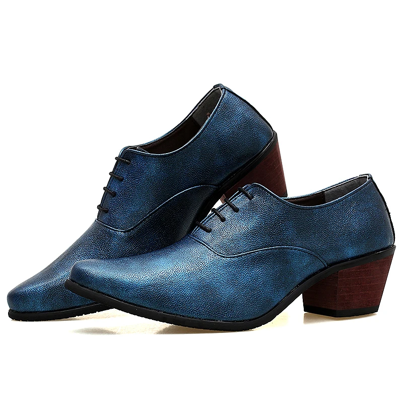 mixed colors blue men patent leather shoes italian height increasing wedding evening male footwear man unique dress oxford shoes (8)