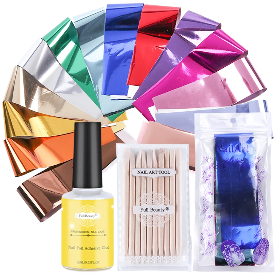 14pcs Holographic Nail Transfer Stickers Set + Nail Starry Glue + 10pcs Orange Wood Cuticle Sticks Nail Art Decoration SA996-3
14pcs Holographic Nail Transfer Stickers Set + Nail Starry Glue + 10pcs Orange Wood Cuticle Sticks Nail Art Decoration SA996-3