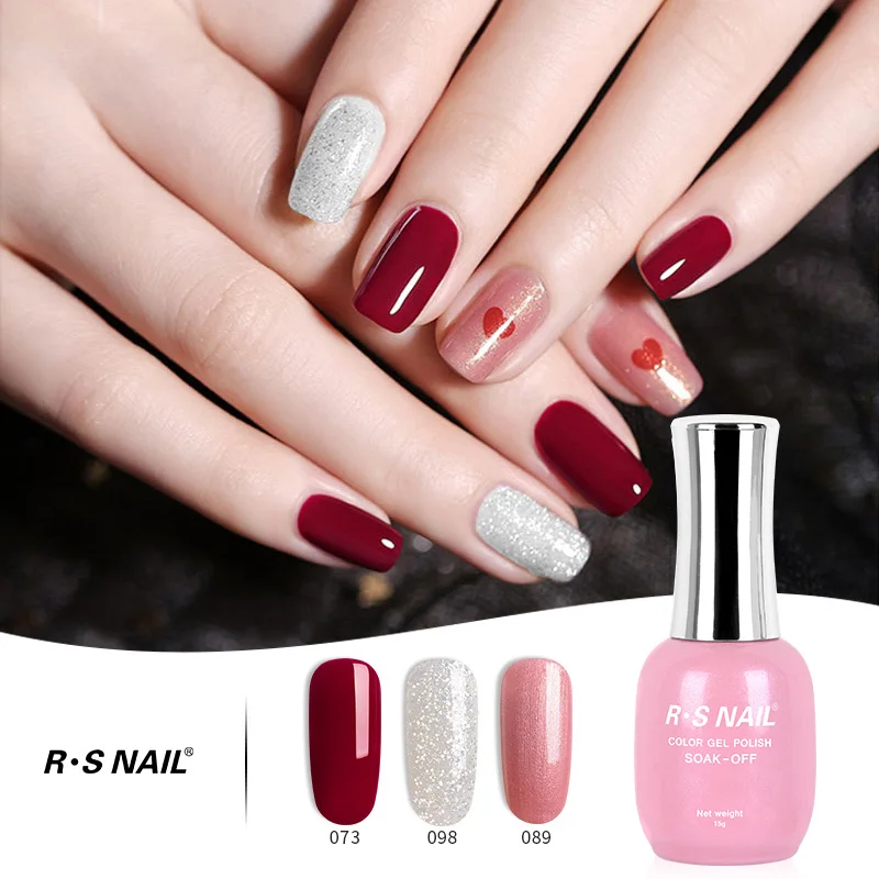 RS NAIL 15ml Gel Varnish New Series Nail Gel Polish Combination Recommended Esmalte Permanente Vernis Semi Permanent Gel Lak
RS NAIL 15ml Gel Varnish New Series Nail Gel Polish Combination Recommended Esmalte Permanente Vernis Semi Permanent Gel Lak