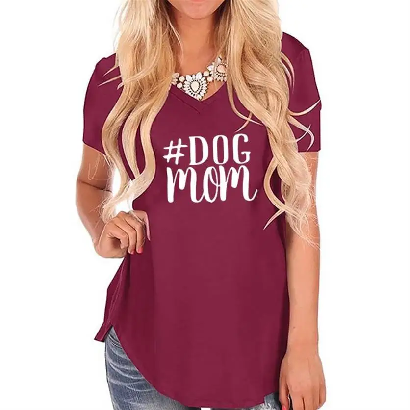 2019 Fashion T-Shirt for Women Irregular Swallowtail DOG MOM Letters Top Plus Size T-Shirt Women Streetwear Tops Mother's Day 
2019 Fashion T-Shirt for Women Irregular Swallowtail DOG MOM Letters Top Plus Size T-Shirt Women Streetwear Tops Mother's Day