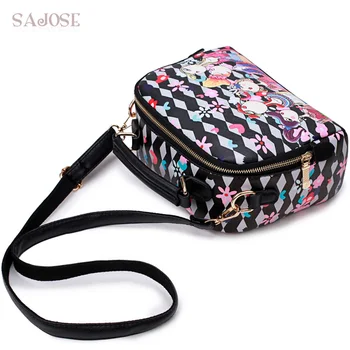 2017 Designer Luxury Brand High Quality Leather Lady Fashion Black Cartoon Crossbody Shoulder Bag Vintage Female Handbag SAJOSE
2017 Designer Luxury Brand High Quality Leather Lady Fashion Black Cartoon Crossbody Shoulder Bag Vintage Female Handbag SAJOSE