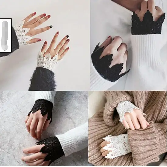 1pc Steampunk Crochet Sleeve Wrist Cuff Retro Black lace gloves Costume Accessory
1pc Steampunk Crochet Sleeve Wrist Cuff Retro Black lace gloves Costume Accessory