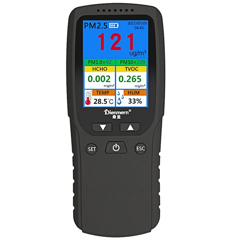 Digital HCHO Sensor Gas Analyzer Formaldehyde Detector PM1.0 PM2.5 PM10 TVOC Temperature Humidity Meter Household Car Monitor
Digital HCHO Sensor Gas Analyzer Formaldehyde Detector PM1.0 PM2.5 PM10 TVOC Temperature Humidity Meter Household Car Monitor