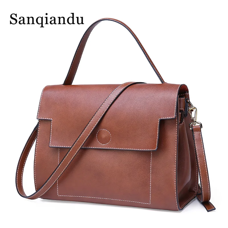 Luxury Women Genuine Leather Handbags Ladies Retro Elegant Shoulder Messenger Bag Leather Handmade Women Bags Hand Bag Vintage
Luxury Women Genuine Leather Handbags Ladies Retro Elegant Shoulder Messenger Bag Leather Handmade Women Bags Hand Bag Vintage