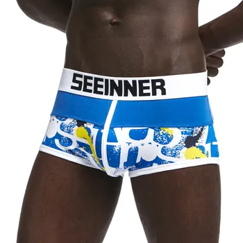 19 Styels Seeinner Men Brand Printed Cotton Male Panties U Convex Pouch Sexy Cueca Gay Pants Underwear Boxer Shorts Underpants
19 Styels Seeinner Men Brand Printed Cotton Male Panties U Convex Pouch Sexy Cueca Gay Pants Underwear Boxer Shorts Underpants