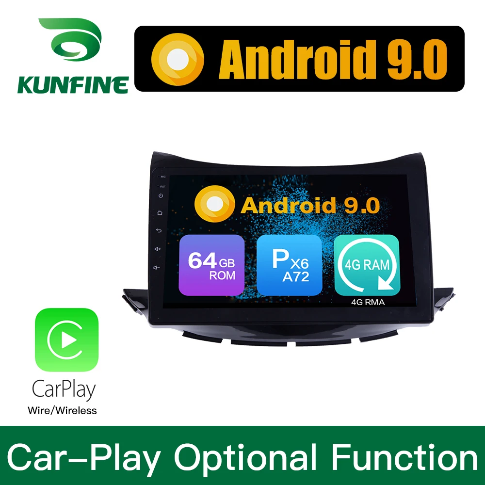 Android 9 0 Ram 4G Rom 64G PX6 Cortex A72 автомобильный DVD GPS мультимедийный плеер стерео для Chevrolet