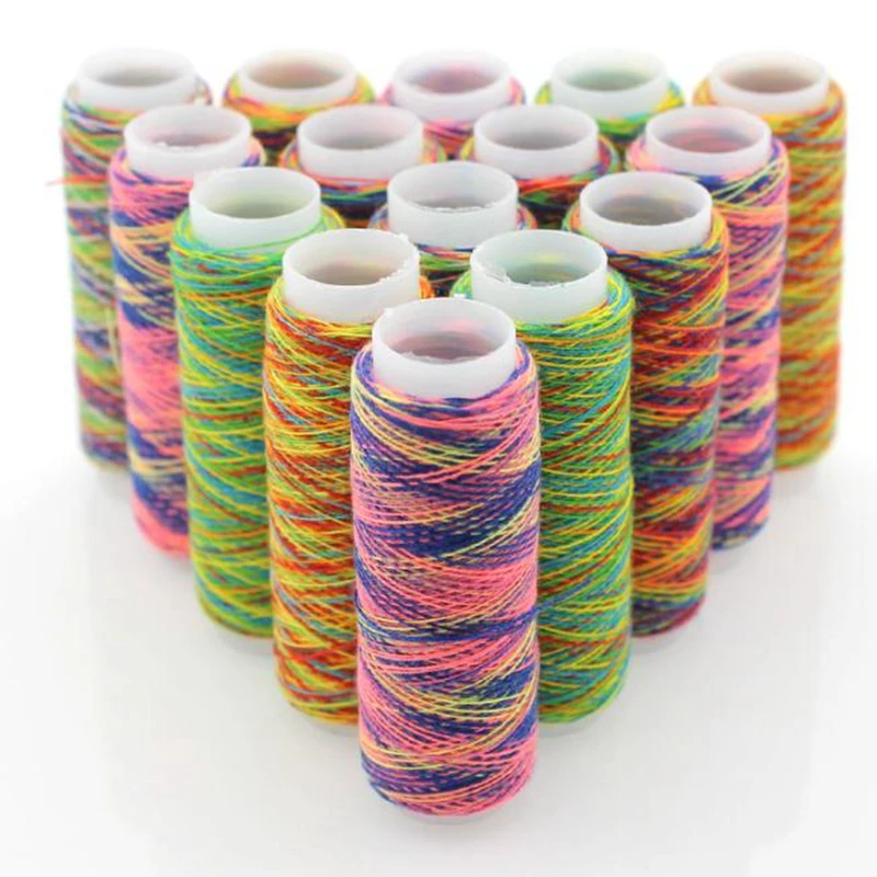 Multicolor Clothing Sewing polyester thread machine reels spool cord string rope Handwork
Multicolor Clothing Sewing polyester thread machine reels spool cord string rope Handwork