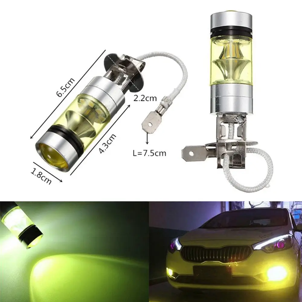 2PCS H3 LED led car foggers Fog Lamp 4300k Yellow 100W 2828 Car Fog Light Bulb DRL 2000LM High-brightness Fog Lamp Wholesale
2PCS H3 LED led car foggers Fog Lamp 4300k Yellow 100W 2828 Car Fog Light Bulb DRL 2000LM High-brightness Fog Lamp Wholesale