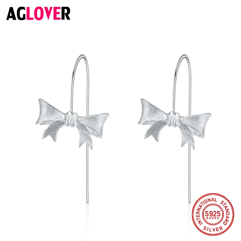 Unique Design Delicate 100% 925 Sterling Silver Bow Knot Earrings for Women Wedding Original Jewelry
Unique Design Delicate 100% 925 Sterling Silver Bow Knot Earrings for Women Wedding Original Jewelry