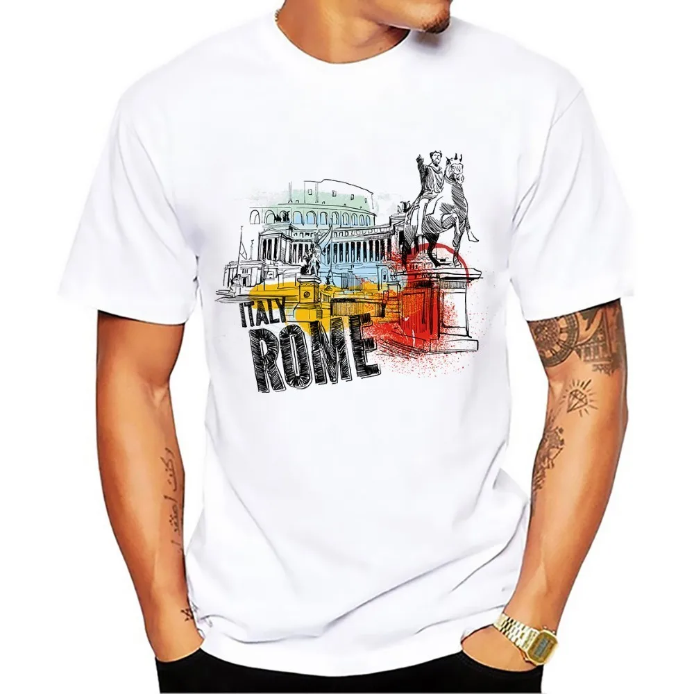 italy Roma city watercolor drawing no glue print tshirt men 2018 summer new white casual homme cool t shirt
italy Roma city watercolor drawing no glue print tshirt men 2018 summer new white casual homme cool t shirt