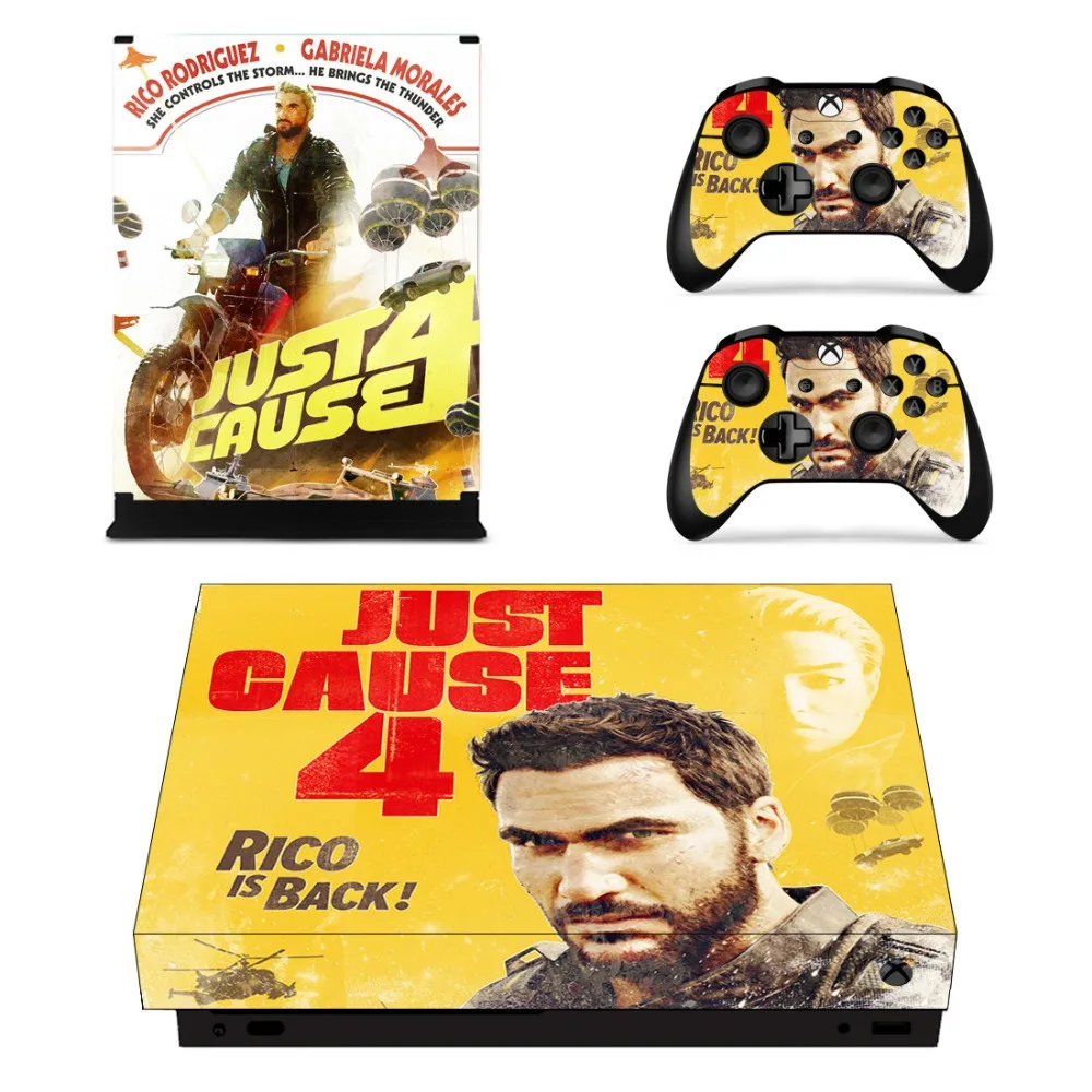 Just Cause 4 Faceplates Skin Console & Controller Decal Stickers for Xbox One X + Sticker | Электроника