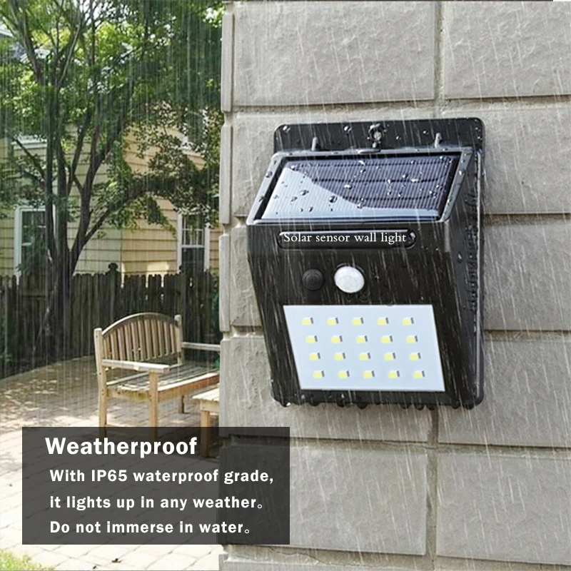 Waterproof Outdoor Wall LED Solar Night light PIR Motion Sensor Auto Swith Solar lamp Porch Path Street Fence Garden lighting
Waterproof Outdoor Wall LED Solar Night light PIR Motion Sensor Auto Swith Solar lamp Porch Path Street Fence Garden lighting