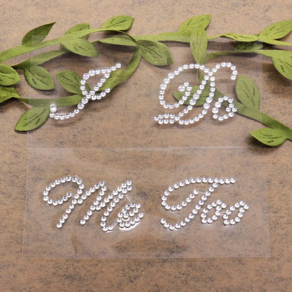 2pcs/set High Heel Wedding Stickers I DO ME TOO Set Rhinestone Shoe Groom Bride Stickers Cute Stickers Bridal Shower Gifts
2pcs/set High Heel Wedding Stickers I DO ME TOO Set Rhinestone Shoe Groom Bride Stickers Cute Stickers Bridal Shower Gifts