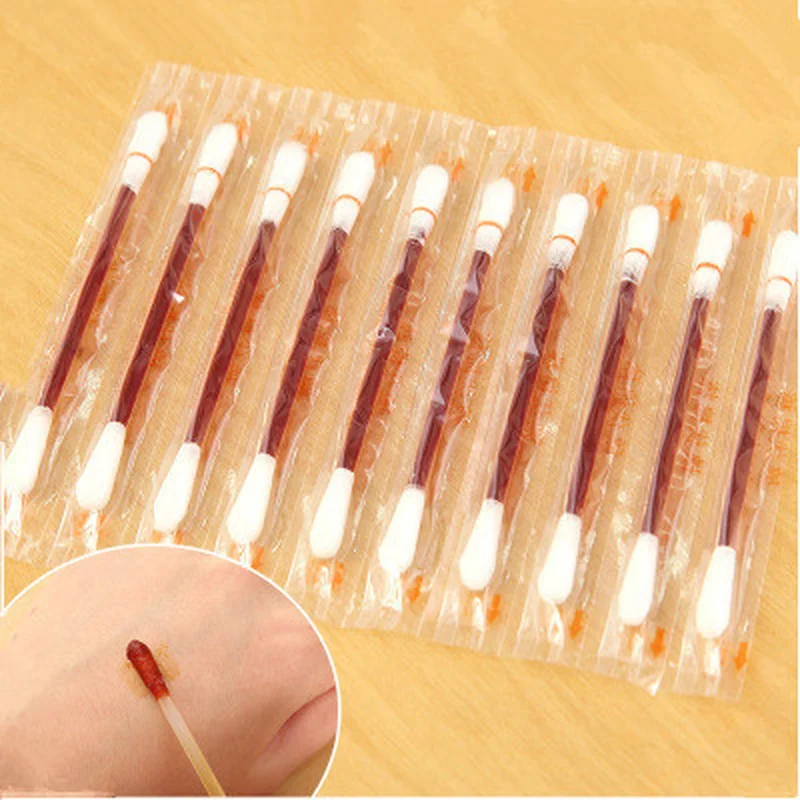 20pcs Disposable Medical Iodine Cotton Stick Swab Home Disinfection Emergency Double Head Wood Buds Tips Nose Ears Cleaning
20pcs Disposable Medical Iodine Cotton Stick Swab Home Disinfection Emergency Double Head Wood Buds Tips Nose Ears Cleaning