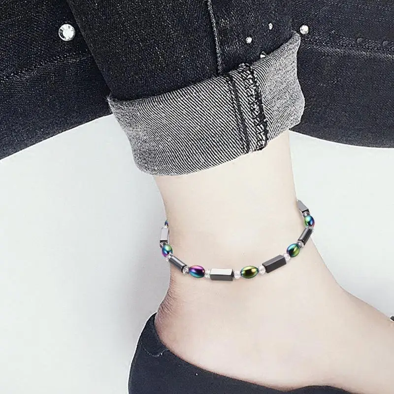 New Weight Loss Magnet Anklet Colorful Stone Magnetic Therapy Bracelet Anklet Weight Loss Product Slimming Health Care jewelry
New Weight Loss Magnet Anklet Colorful Stone Magnetic Therapy Bracelet Anklet Weight Loss Product Slimming Health Care jewelry