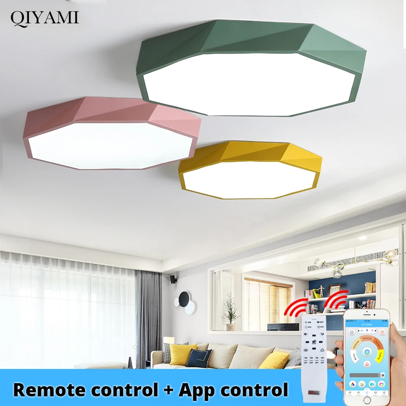 Colorful Octagon LED Ceiling Lights For Kids Room Bed Room Lighting With APP Remote Control Indoor Home Lamps dero
Colorful Octagon LED Ceiling Lights For Kids Room Bed Room Lighting With APP Remote Control Indoor Home Lamps dero