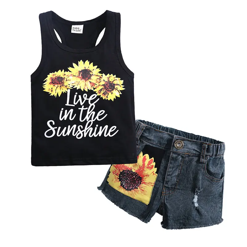 Summer Girls Clothes Fashion Children Clothing Set Cotton Baby Girl Clothes Sleeveless Vest+Floral Short Jeans Toddler Girl Set
Summer Girls Clothes Fashion Children Clothing Set Cotton Baby Girl Clothes Sleeveless Vest+Floral Short Jeans Toddler Girl Set