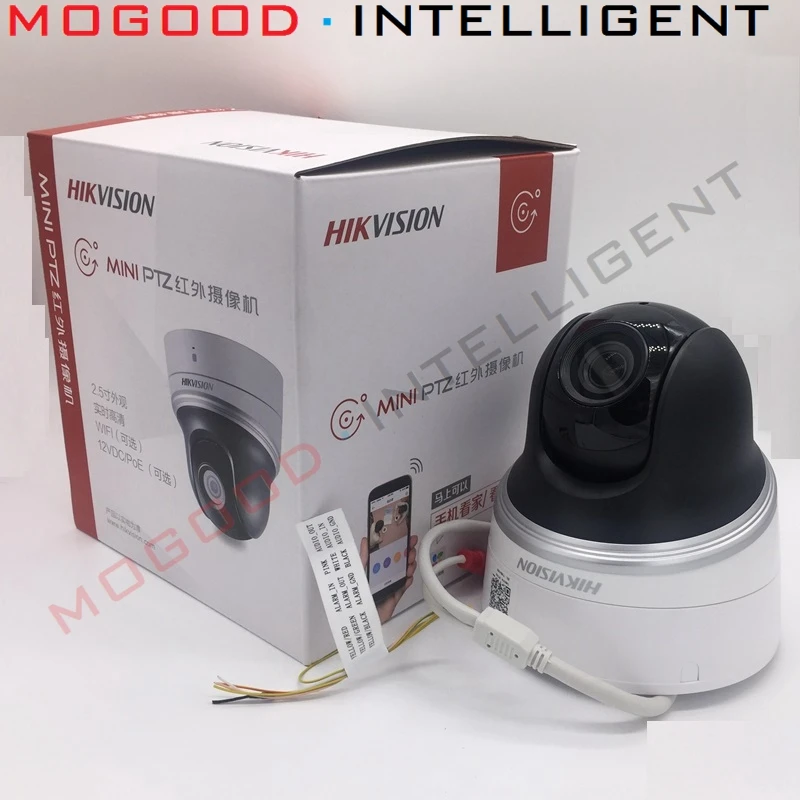 

HIKVISION DS-2DC2402IW-D3/W 4MP Mini PTZ Camera 2.8mm-6mm 2X Zoom IP Camera IR 30M Support EZVIZ Hik-Connect ONVIF SD Card WiFi