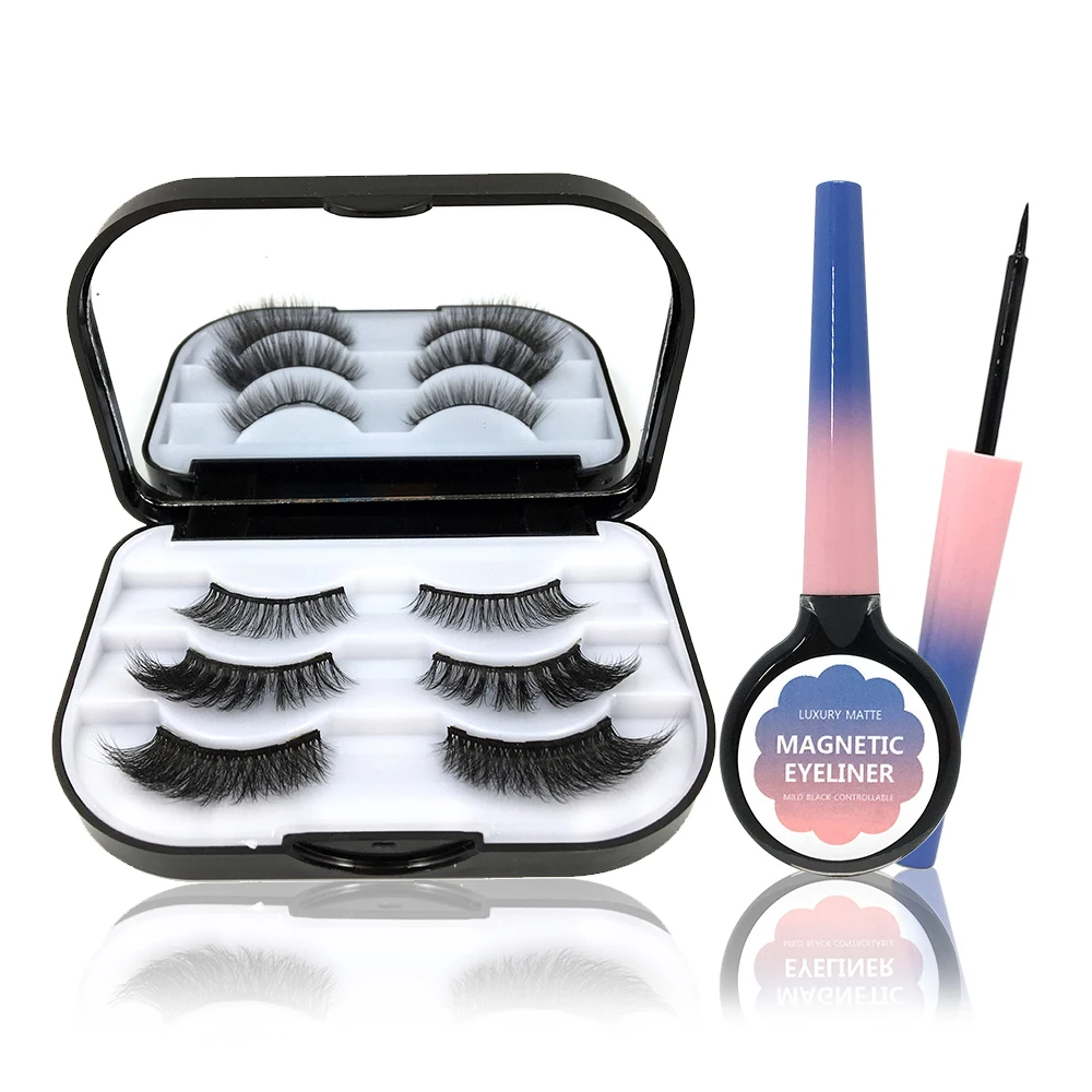 3 Pairs Magnetic Eyelashes Magnetic Eyeliner+ False Eyelashes Set Waterproof Long Lasting Magnetic Lashes Eyelash Extension 
3 Pairs Magnetic Eyelashes Magnetic Eyeliner+ False Eyelashes Set Waterproof Long Lasting Magnetic Lashes Eyelash Extension