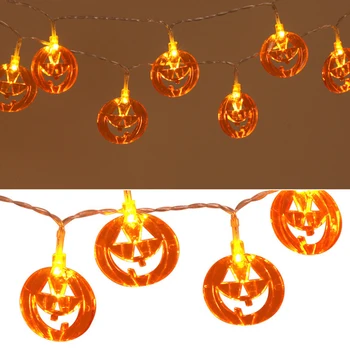 1.2M/ 2.5M/ 5M Halloween Pumpkin LED String Lights Halloween Holiday Christmas Party Garden Decoration Lights Battery Operated
1.2M/ 2.5M/ 5M Halloween Pumpkin LED String Lights Halloween Holiday Christmas Party Garden Decoration Lights Battery Operated