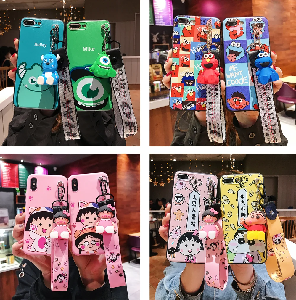 Cartoon Monster Sesame Street Soft TPU Phone Case for iPhone 6 6S 7 8 Plus X XR XS MAX Case With Hand strap bracket
Cartoon Monster Sesame Street Soft TPU Phone Case for iPhone 6 6S 7 8 Plus X XR XS MAX Case With Hand strap bracket