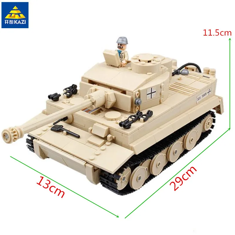 KAZI 995Pcs German King Tiger Tank Building Blocks Sets Compatible leego Military WW2 Army Soldiers Bricks Toys for Children
KAZI 995Pcs German King Tiger Tank Building Blocks Sets Compatible leego Military WW2 Army Soldiers Bricks Toys for Children
