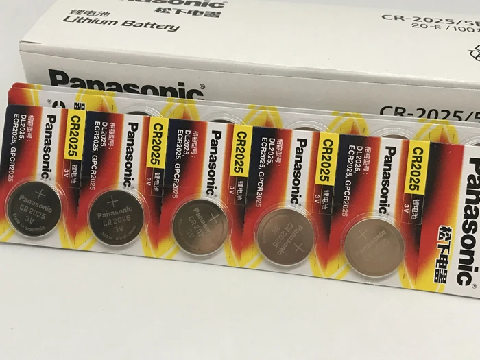 200pcs/lot New Original Battery For Panasonic CR2025 3V Button Cell Coin Batteries For Watch Computer CR 2025 Free Shipping
200pcs/lot New Original Battery For Panasonic CR2025 3V Button Cell Coin Batteries For Watch Computer CR 2025 Free Shipping