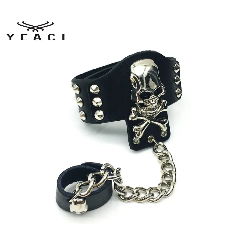 1Pcs I New Fashion Hip Hop Rock Skull Bracelet Punk Exaggerated Finger Bracelet Black For Men S-121
1Pcs I New Fashion Hip Hop Rock Skull Bracelet Punk Exaggerated Finger Bracelet Black For Men S-121