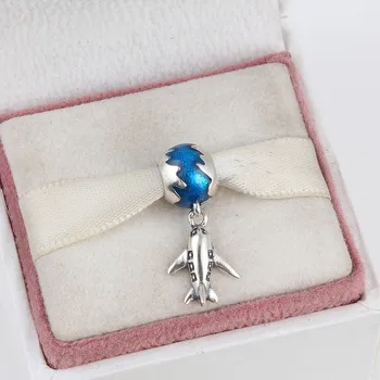 ZMZY Authentic 925 Sterling Silver Charms Plane With Earth Beads Pendants Spiral Hole Snake chain Bracelets Bangles DIY Jewelry
ZMZY Authentic 925 Sterling Silver Charms Plane With Earth Beads Pendants Spiral Hole Snake chain Bracelets Bangles DIY Jewelry