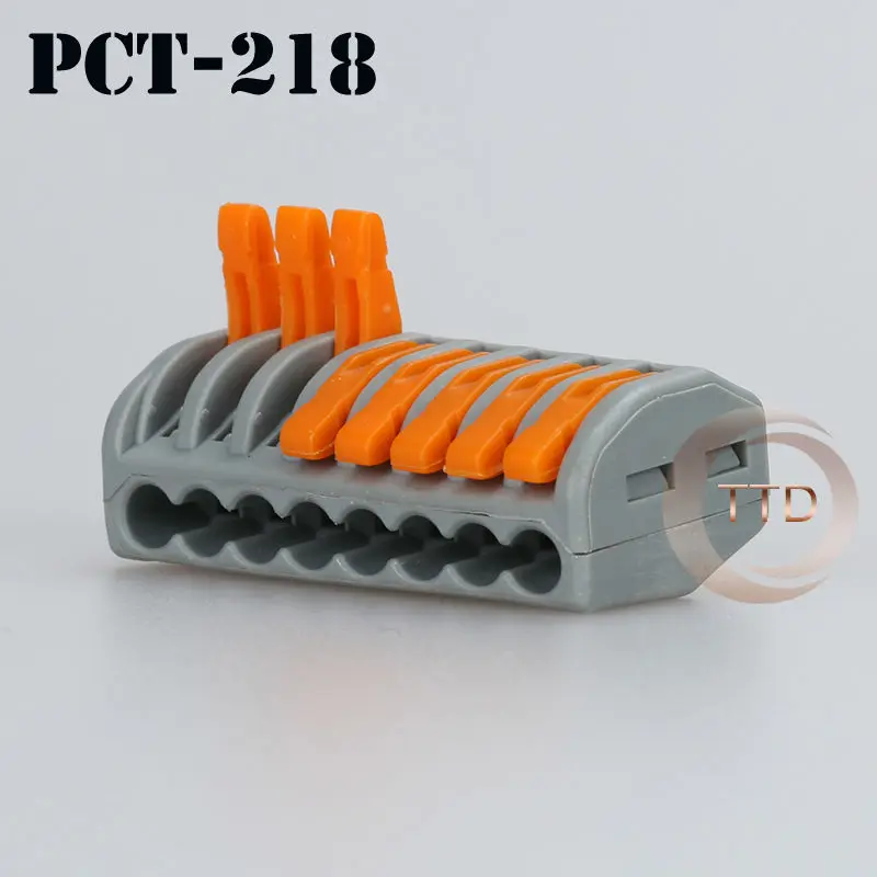 Connector 222-418 connector 2PCS PCT-218 8P Universal Compact Wire Connector Conductor Terminal Block 2
Connector 222-418 connector 2PCS PCT-218 8P Universal Compact Wire Connector Conductor Terminal Block 2