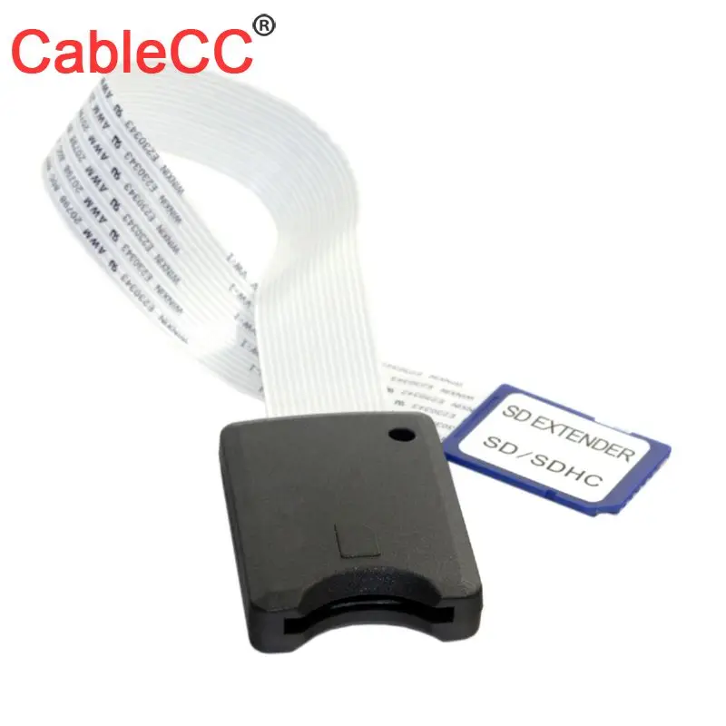 CableCC Standard SD SDHC Memory Card Kit Male to SD Female Extension Soft Flat FPC Cable Extender 25cm
CableCC Standard SD SDHC Memory Card Kit Male to SD Female Extension Soft Flat FPC Cable Extender 25cm