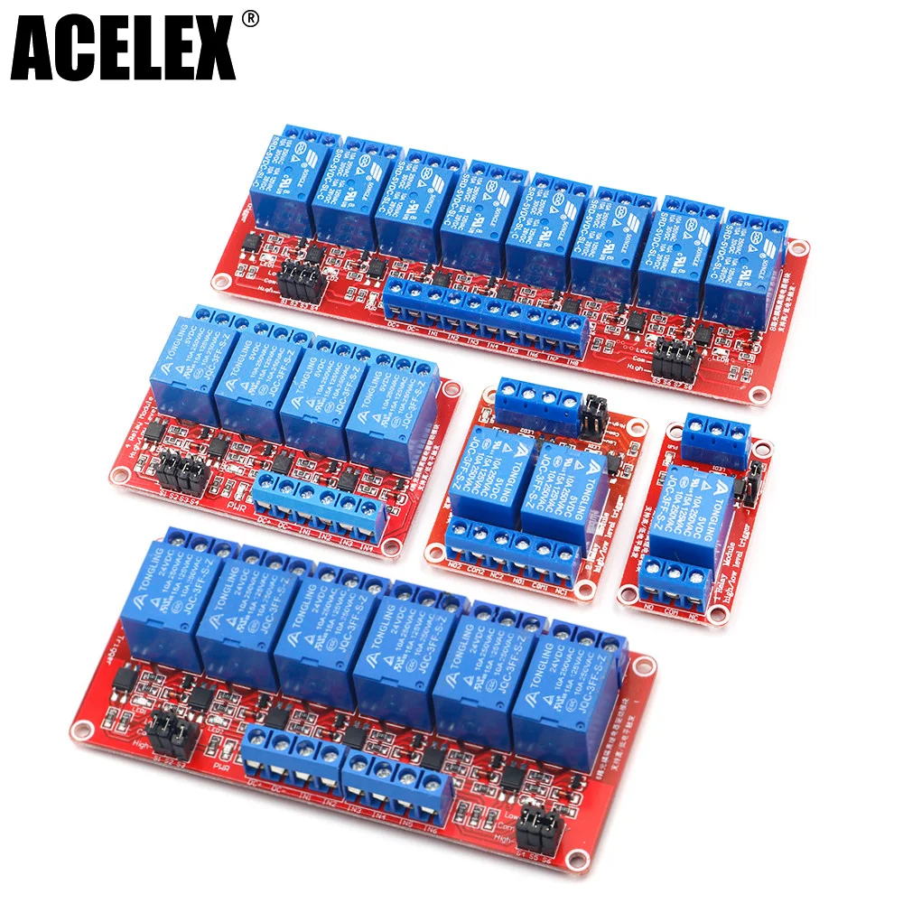 1 2 4 8 Channel 5V 12V 24V Relay Module Board Shield with Optocoupler Support High and Low Level Trigger for Arduino
1 2 4 8 Channel 5V 12V 24V Relay Module Board Shield with Optocoupler Support High and Low Level Trigger for Arduino