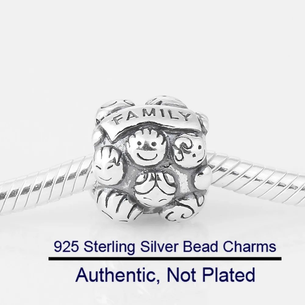 Original 925 Sterling Silver Bead Family Love Charm Beads Fits Pandora Bracelet Birthday Party Gift Kralen DIY Jewelry Wholesale
Original 925 Sterling Silver Bead Family Love Charm Beads Fits Pandora Bracelet Birthday Party Gift Kralen DIY Jewelry Wholesale