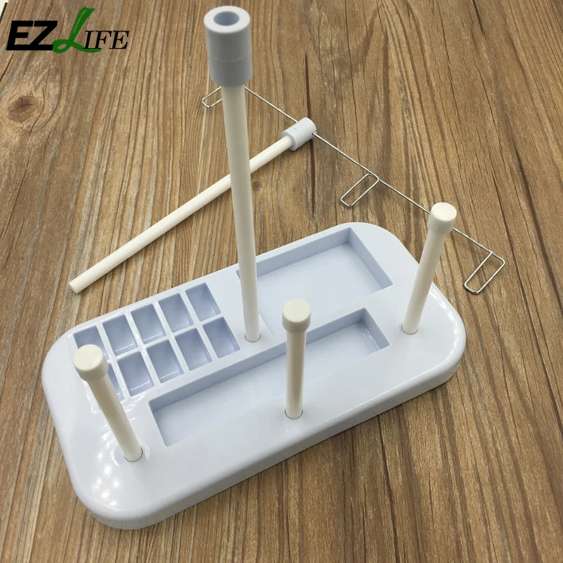 Adjustable Embroidery 3 Thread Spools Bobbin Holder Rack Stand Mini Plastic Sewing Machine Sewing Embroidery Machine GB0091
Adjustable Embroidery 3 Thread Spools Bobbin Holder Rack Stand Mini Plastic Sewing Machine Sewing Embroidery Machine GB0091