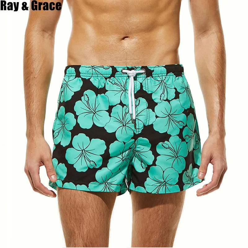 RAY GRACE мужские пляжные шорты быстросохнущие Бермуды дышащий костюм для серфинга