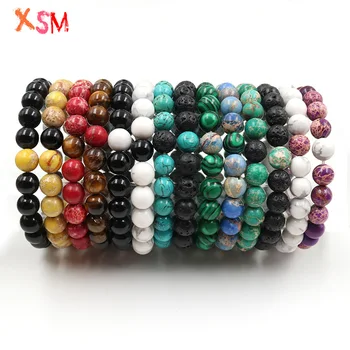 xinshangmie Wholesale 10Pair Fashion Couples Bracelet Natural Stone Mixed Color 8mm Round Beads Beaded Bracelets Lovers Gift
xinshangmie Wholesale 10Pair Fashion Couples Bracelet Natural Stone Mixed Color 8mm Round Beads Beaded Bracelets Lovers Gift