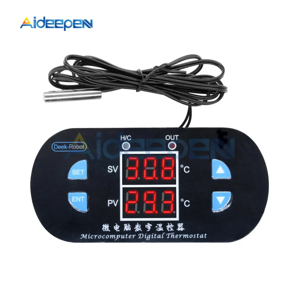 DK-W1308 12V 10A Digital Thermostat Temperature Controller Regulator Heating Cooling Adjustable Thermometer Dual LED Display
DK-W1308 12V 10A Digital Thermostat Temperature Controller Regulator Heating Cooling Adjustable Thermometer Dual LED Display