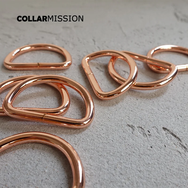 D ring for 30mm webbing dog collar chain leather belt rose golden connect metal buckle heavy duty Non-welded flat Dee ring DK30M
D ring for 30mm webbing dog collar chain leather belt rose golden connect metal buckle heavy duty Non-welded flat Dee ring DK30M