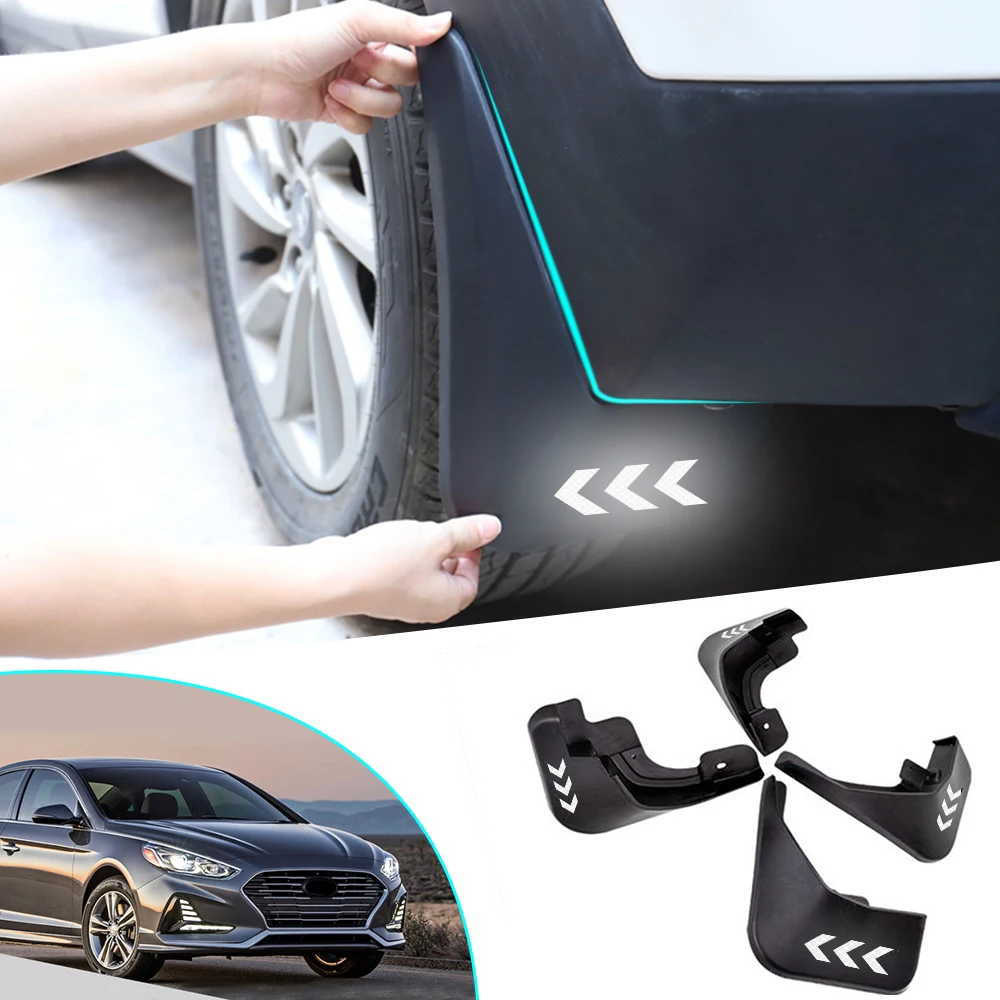 Mudguards For Hyundai Sonata 2018 2019 Mud Splash Guards Safety Reflective Warning Mud Flaps Car Accessories 4pcs 
Mudguards For Hyundai Sonata 2018 2019 Mud Splash Guards Safety Reflective Warning Mud Flaps Car Accessories 4pcs