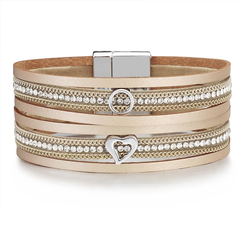 ZOSHI Multilayer Bracelets for Women Rope Metal Charm Bohemian Leather Bracelet Female Wide Bracelets & Bangles Femme Jewelry
ZOSHI Multilayer Bracelets for Women Rope Metal Charm Bohemian Leather Bracelet Female Wide Bracelets & Bangles Femme Jewelry